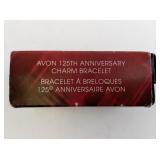 Avon 125 Years Limited Edition Charm Bracelet with Box, 8 Inches