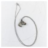 Sterling Silver Horse Head Pendant Necklace