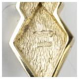 Christian Dior Base Metal Necklace with Geometric Pendant