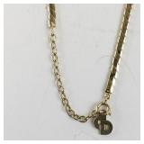 Christian Dior Base Metal Necklace with Geometric Pendant