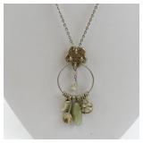 Sigrid Olsen Base Metal Necklace with Charms 18 in