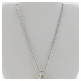 Base Metal 18in Necklace with Turtle Hatching Pendant