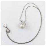 Base Metal 18in Necklace with Turtle Hatching Pendant