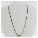 Sterling Silver 925 Necklace with Heart and Round Clear Stones
