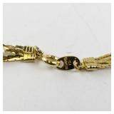 Avon Faux Pearl and Gold Tone Chain Necklace