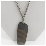 Pewter Ship Pendant Necklace by Inga Jensen DenmarkÂ 