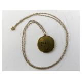 Franklin Mint Vermeil Mickey Mouse Pendant Necklace with Box and Certificate