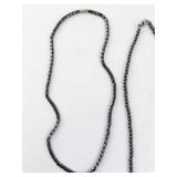 Pair of Hematite Beaded Necklaces
