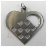 Rune Tennesmed Pewter Heart Pendant Sweden