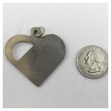 Rune Tennesmed Pewter Heart Pendant Sweden