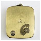 Clover Brass Musical Box Pendant with Japanese Landscape Design -Working