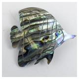 Abalone Shell Fish Brooch Pin