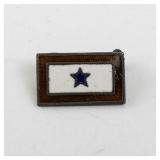 WWI Service Flag Enamel Sterling Bar Pin