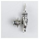 Sterling Silver Liberty Torch Lapel Pin