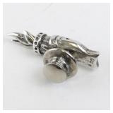 Sterling Silver Liberty Torch Lapel Pin