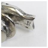 Sterling Silver Liberty Torch Lapel Pin