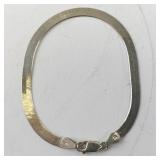 Classic Sterling Silver Herringbone Bracelet