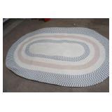 Braided Oval Area Rug 63"x99"
