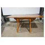 Wooden Drop Leaf Dining Room Table