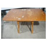 Wooden Drop Leaf Dining Room Table