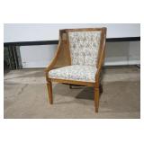 Vintage Tufted Cane Chair