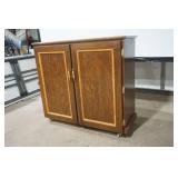 Custom Wooden Liquor Cabinet on Wheels