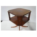 Antique Side Table with Acorn Pedestal
