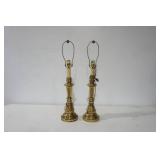Brass Lamp Set (2ct) 28" tall