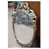 Vintage Oval Mirror 28" tall by 18" wide