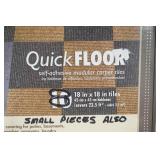 Quick Floor, Self Adhesive Carpet 18"x 18"