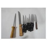 Kitchen Knives and Stainless Steel Sharpener