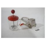 Vintage Mouli Grater & Vintage Hazel Atlas Nut/Food Chopper