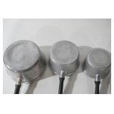 Wearever Aluminum Sauce Pots (3ct) & 1 Lid