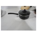 3 Frying Pans & 1 Sauce Pot (all with lids)