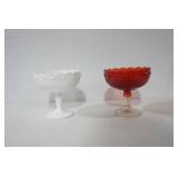 vintage stemmed fruit bowls