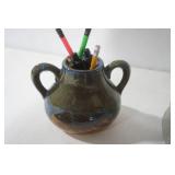 Pottery, Metal Chinese Coasters (8ct)