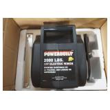 Powerbuilt 2000 LBS. 12V Electric Winch (NEW IN BOX)