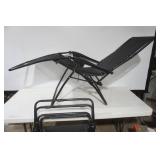 (2ct) Black Outdoor Lounge Chairs