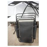(2ct) Black Outdoor Lounge Chairs