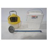Minnow Bucket, Insulated Beverage Cooler, and Ice Scoop/Minnow Scoop