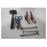 Rubber Mallet, Turnbuckles, Tin Snips, Chain Binders