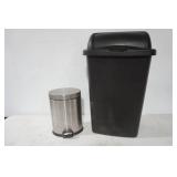 Garbage Cans With Covers (Poly & Stainless)