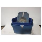 (3ct) Large Totes & 1 Lid