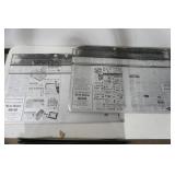 vintage newspaper tins