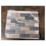5 Sheets New Moon Blue Glass Mosaic Tile