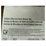 5 Sheets Caldera Charcoal Glass osaic Tile