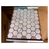12 sheets Life Proof Ceramic Mosaic Tile 1 1/2 Hexagon