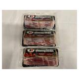 AA. 3x 12oz Jimmy Dean Bacon-Hickory Smoked