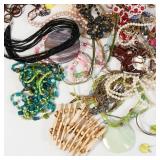 Large Costume Jewelry Lot - Bracelets, Earrings, Necklaces