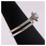 GIA 0.33 Ct Oval Diamond Ring & Band - Size 5